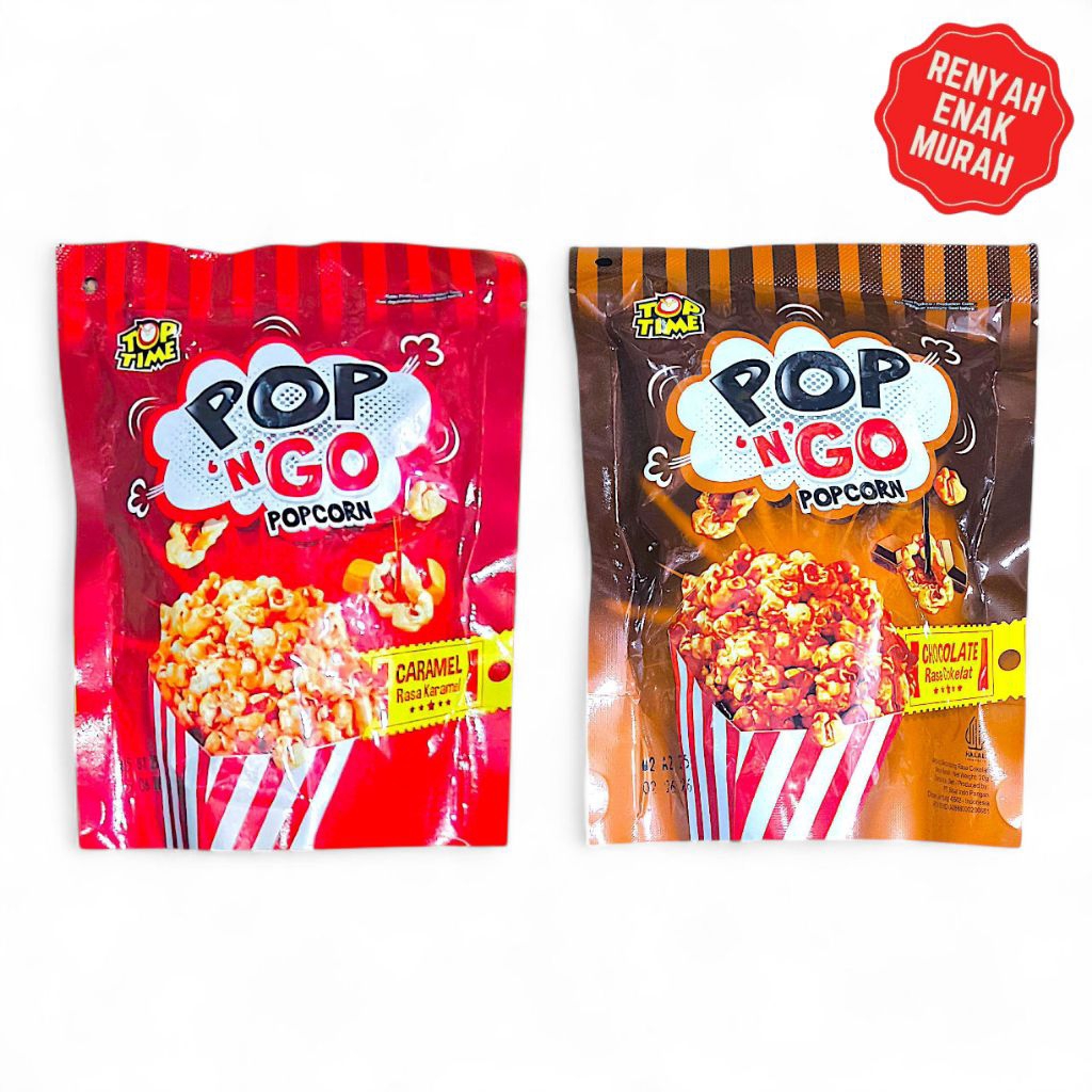 

POP N GO POPCORN [BELI BANYAK LEBIH MURAH] – Snack Popcorn Manis Renyah Bikin Susah Berhenti Ngunyah Cemilan Viral Murah Harga Terjangkau