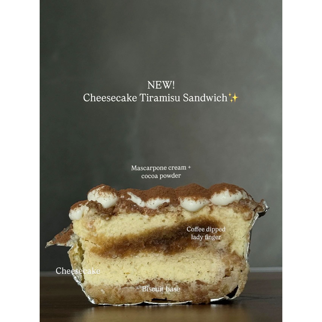 

Cheesecake Tiramisu Sandwich