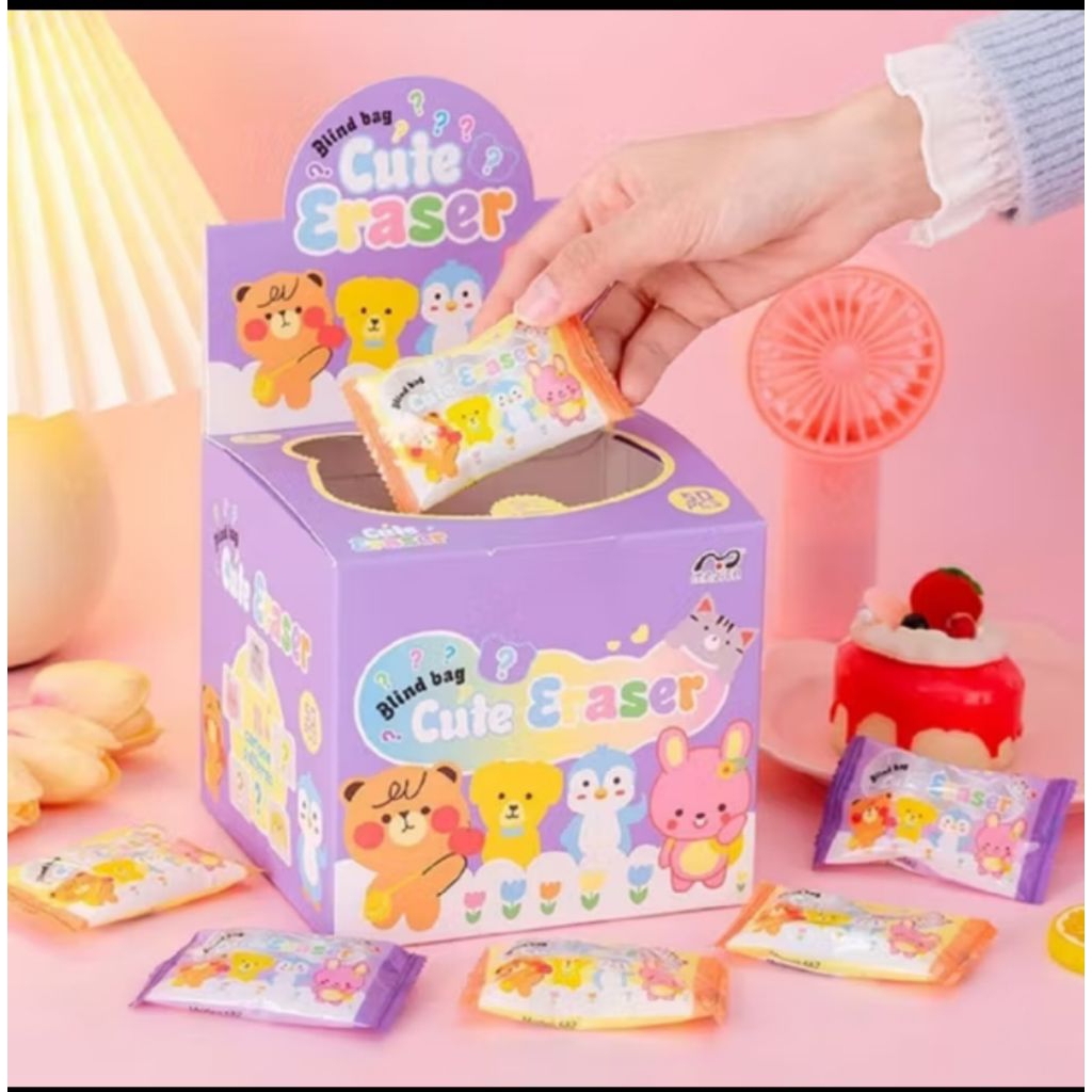 

(1box) hapusan candy wrapper isi 50pcs/penghapus pensil / hapusan candy wrapper