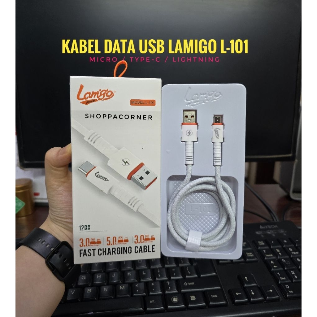 KABEL USB DATA LAMIGO L-101 FOR MICRO / TYPE-C