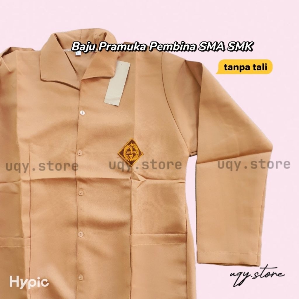 Baju Seragam Pramuka Pembina Sekolah SMA SMK GURU Lengan Panjang