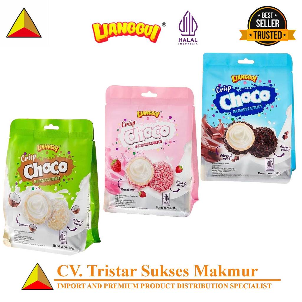 

(HALAL) Lianggui Burst Choco 80gr – Permen Isi Cokelat Pilihan Rasa Coconut / Strawberry / Choco Milk