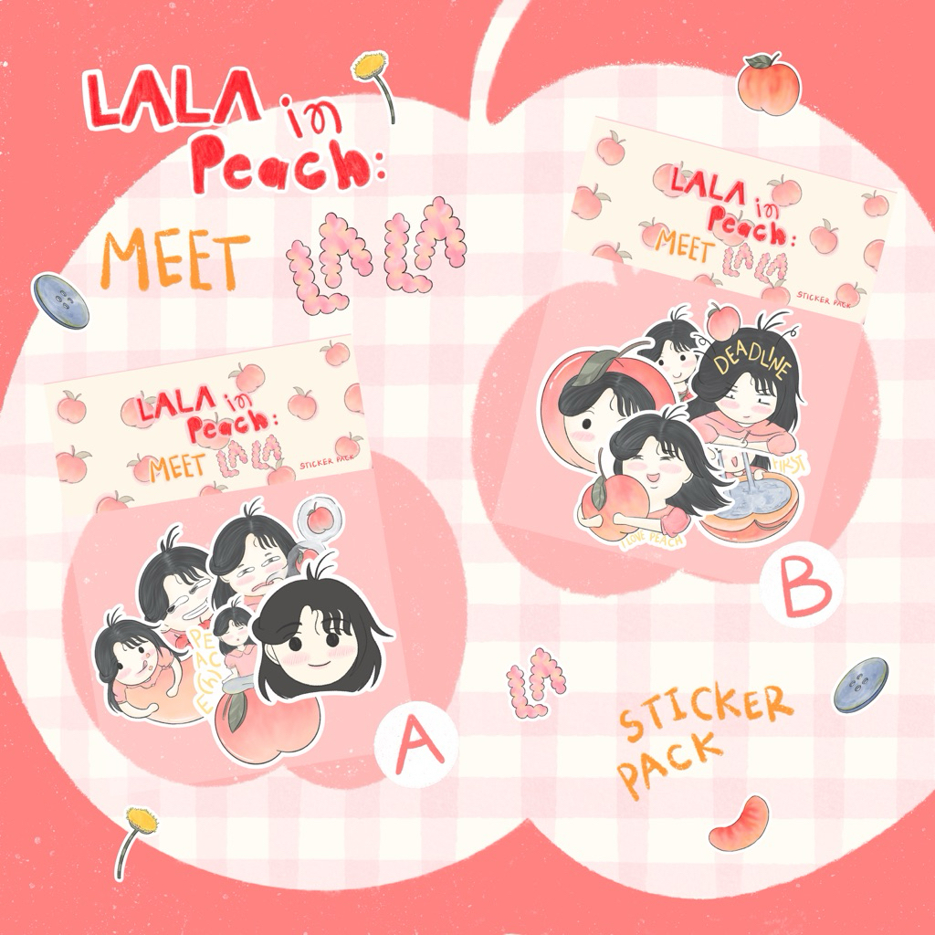 

STICKER PACK | LALA in Peach: Meet LALA