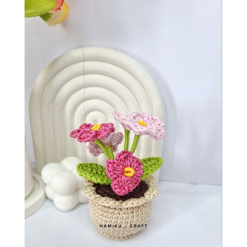 [ Ready ] Bunga Rajut || Hiasan Meja Bunga Rajut