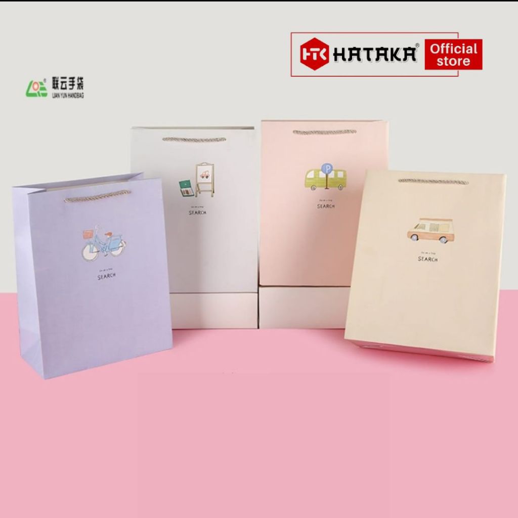 

PAPERBAG Satuan RANDOM motif Tas Kertas Motif paper bag tas kertas bingkisan ulang tahun Snack Tas Kertas Motif