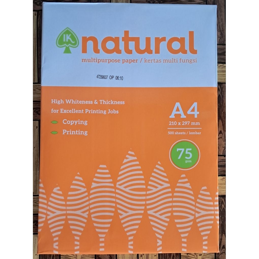 

Kertas HVS A4 75gsm Putih (1 Rim)