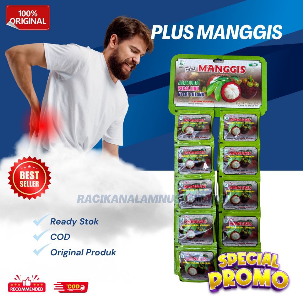 

Kapsul Plus Manggis Asam Urat Original 1 Hanger Isi 20 Sachet