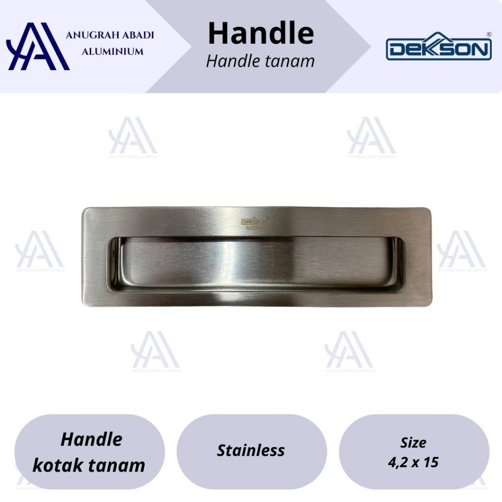 Handle tanam pintu sliding / geser / laci / lemari kayu / lemari aluminium handle kotak / com Dekkso