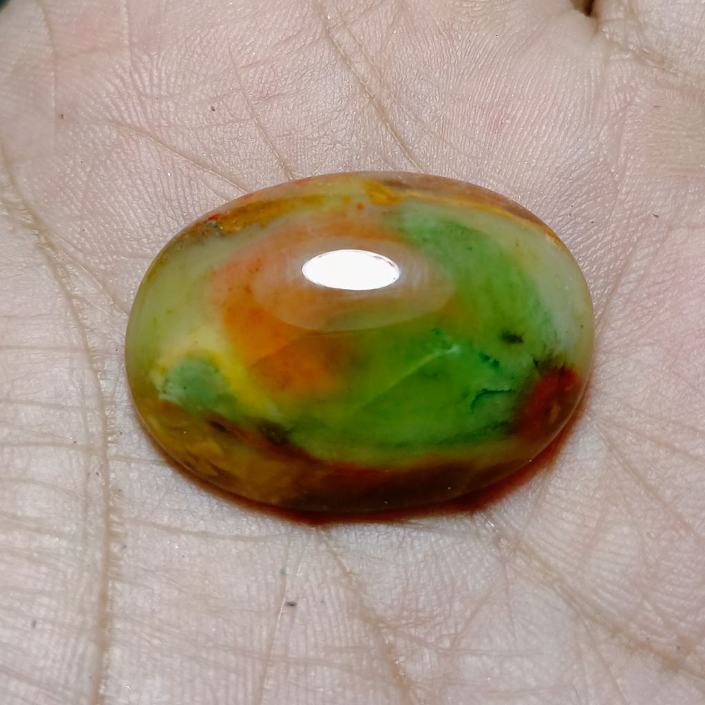 Batu Akik Pancawarna Garut Darson Kristal Lawas Tembus Senter