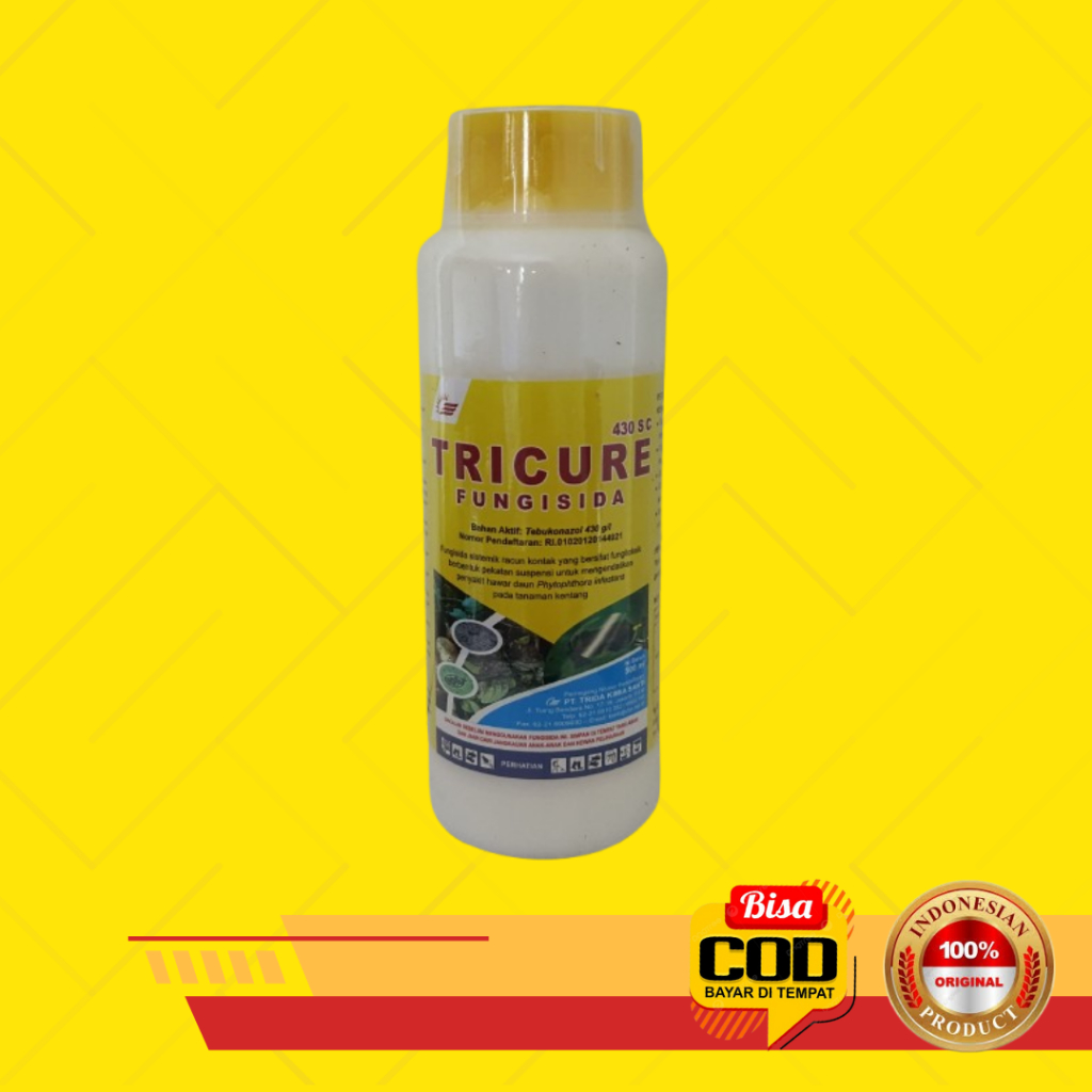 Tricure 500 ML Fungisida Tebuconazol Mengendalikan Jamur Pada Tanaman Tricure 430SC