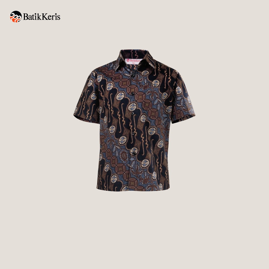 Batik Keris Kemeja Anak Batik Lengan Pendek Motif Keris Kridananda
