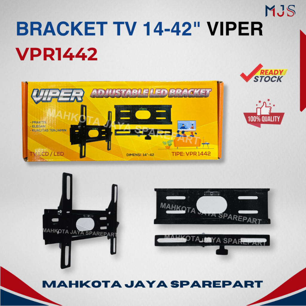 BRACKET TV VIPER VPR1442 14-42" / Breket tv 14" inch - 42' inch