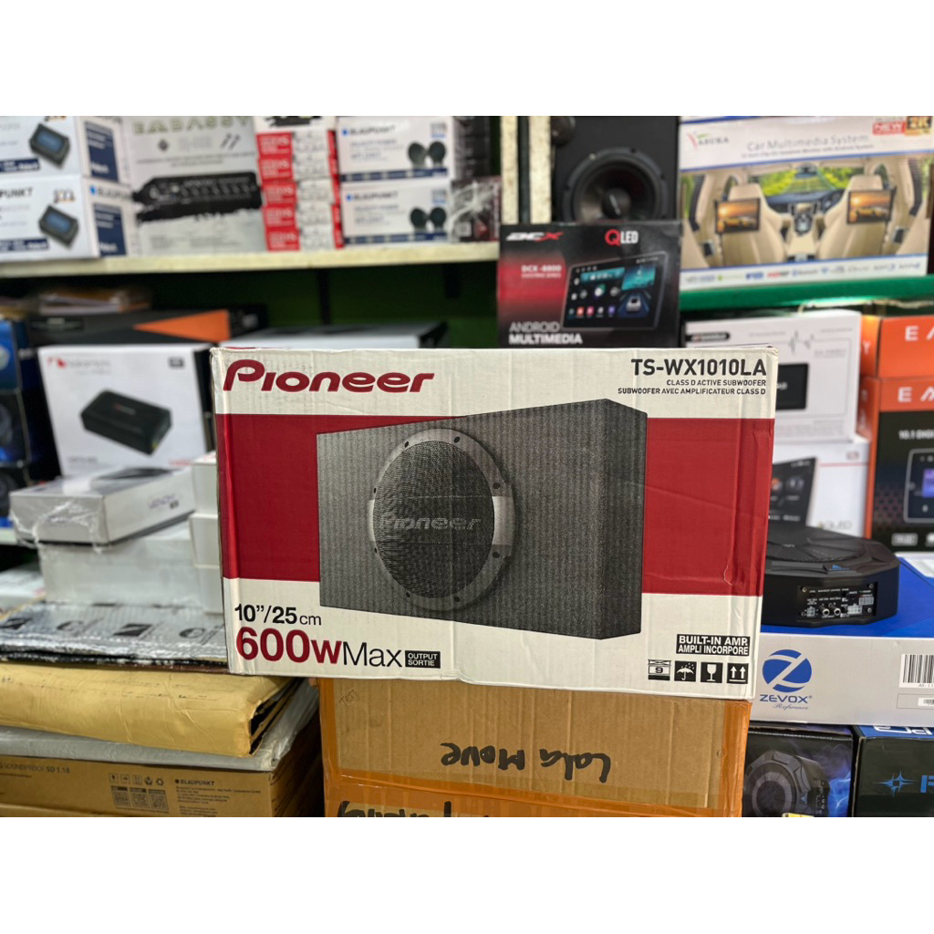 Pioneer Subwoofer Mobil TS-WX1010LA Aktif 600W Max 10 Inch Built-in Amplifier Class D