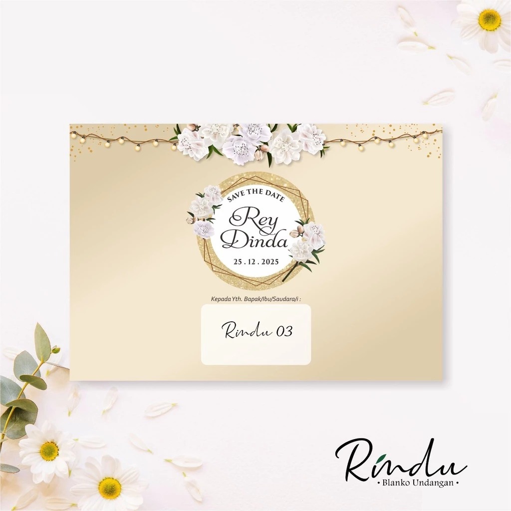 BLANGKO UNDANGAN PERNIKAHAN KOSONGAN - BLANGKO UNDANGAN KOSONG RINDU 03