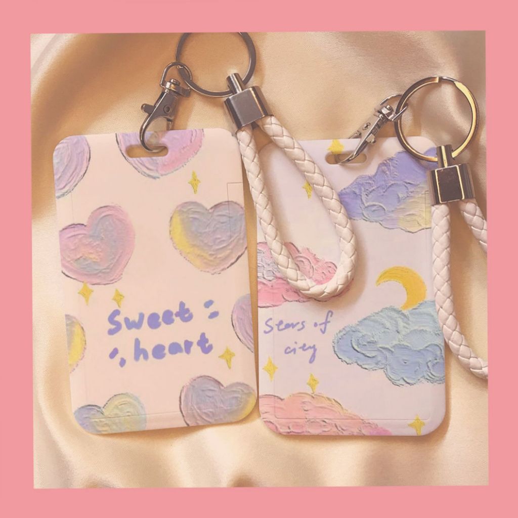 

CAHOL ID CARD HOLDER MOTIF KAWAII TEMPAT KARTU PHOTOCARD PHOTO CARD FLOWER