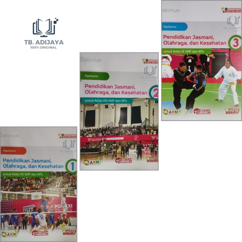 PJOK Pendidikan Jasmani SMP Kelas 7 8 9 VII VIII IX Kurikulum Merdeka Revisi Platinum Tiga Serangkai