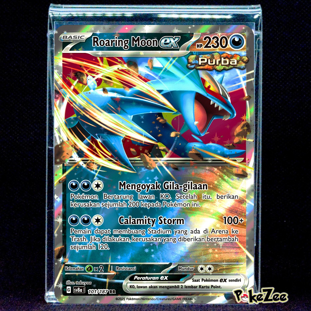Roaring Moon ex sv8a 101/187 Pokemon TCG Indonesia