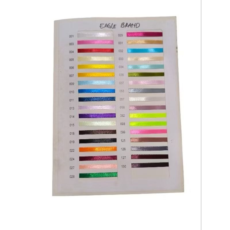 

Pita satin warna kecil 1/4 inch (0.635)