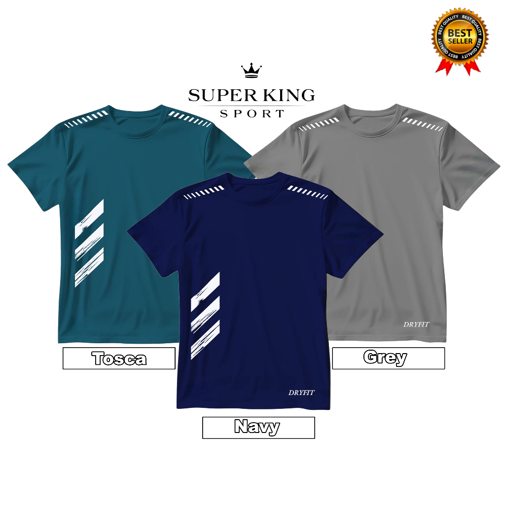 Kaos Olahraga Running Training Gym Fitnes Kaos Volly Badminton Sepakbola Futsal Tennis Kaos Gym baju