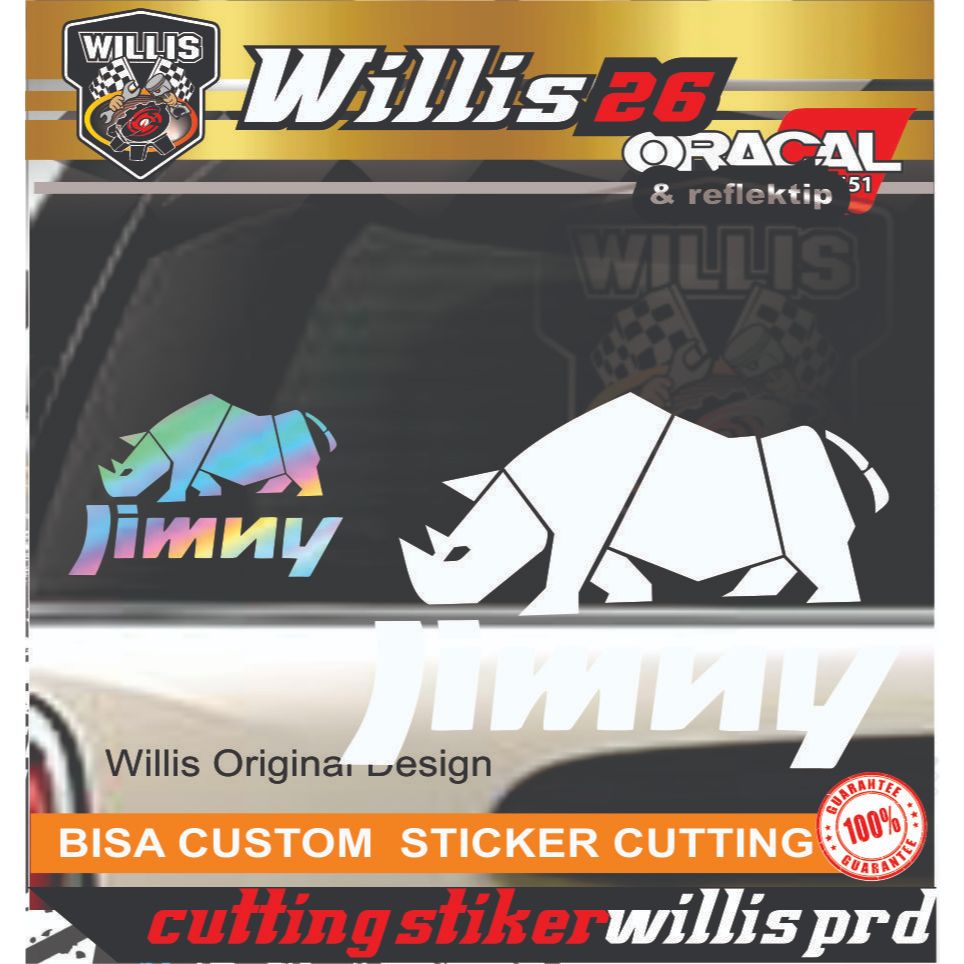 Sticker Stiker Mobil Jimny Badak Jeep