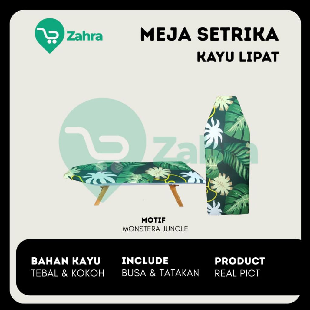 Meja Setrika Kayu Lipat