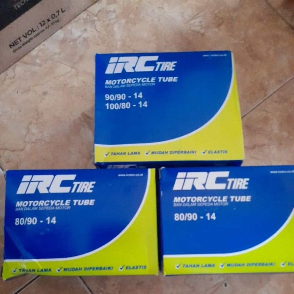 BAN DALAM IRC ORIGINAL 100% ban dalam sepeda motor matic || BD 80/90 BD 90/90 RING 14