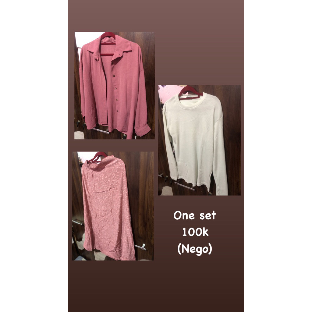 baju one set cantik PRELOVED