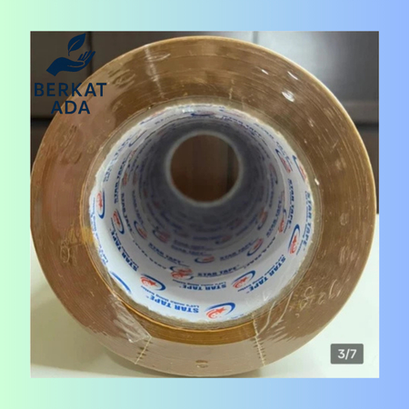 

BERKAT ADA Lakban Coklat Startape Ukuran 45mm X 100yard Tebal 2inch 1 Slop (6pcs)