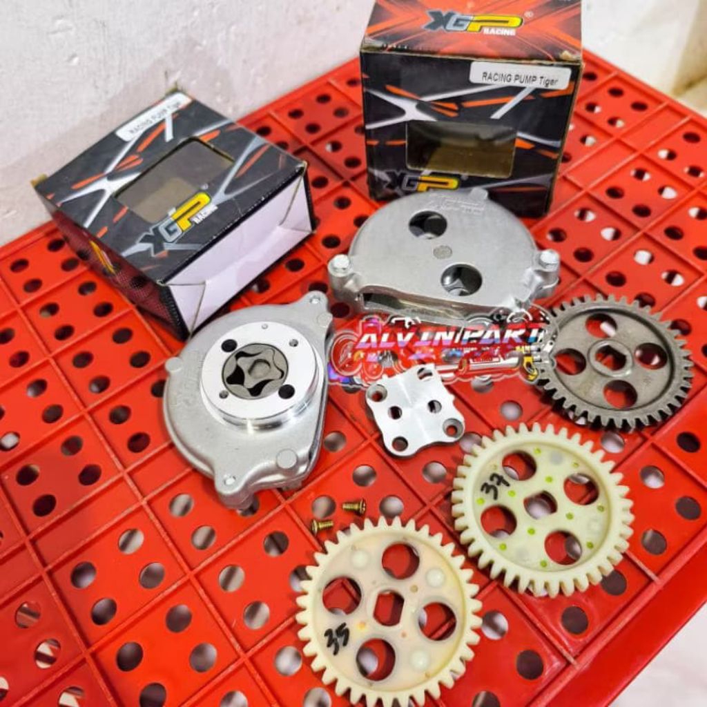 Pompa Oli XGP Gen 2 Tiger Modif Fu Set Gigi Pompa Oli 37T 35T XGP GL Pro Megapro Tiger CB Pompa Oli 