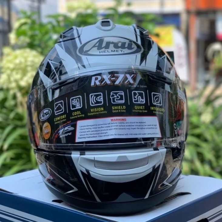 HELM ARAII RX-7X RADICAL WHITE FULLFACE ORIGINAL MADE IN JAPAN
