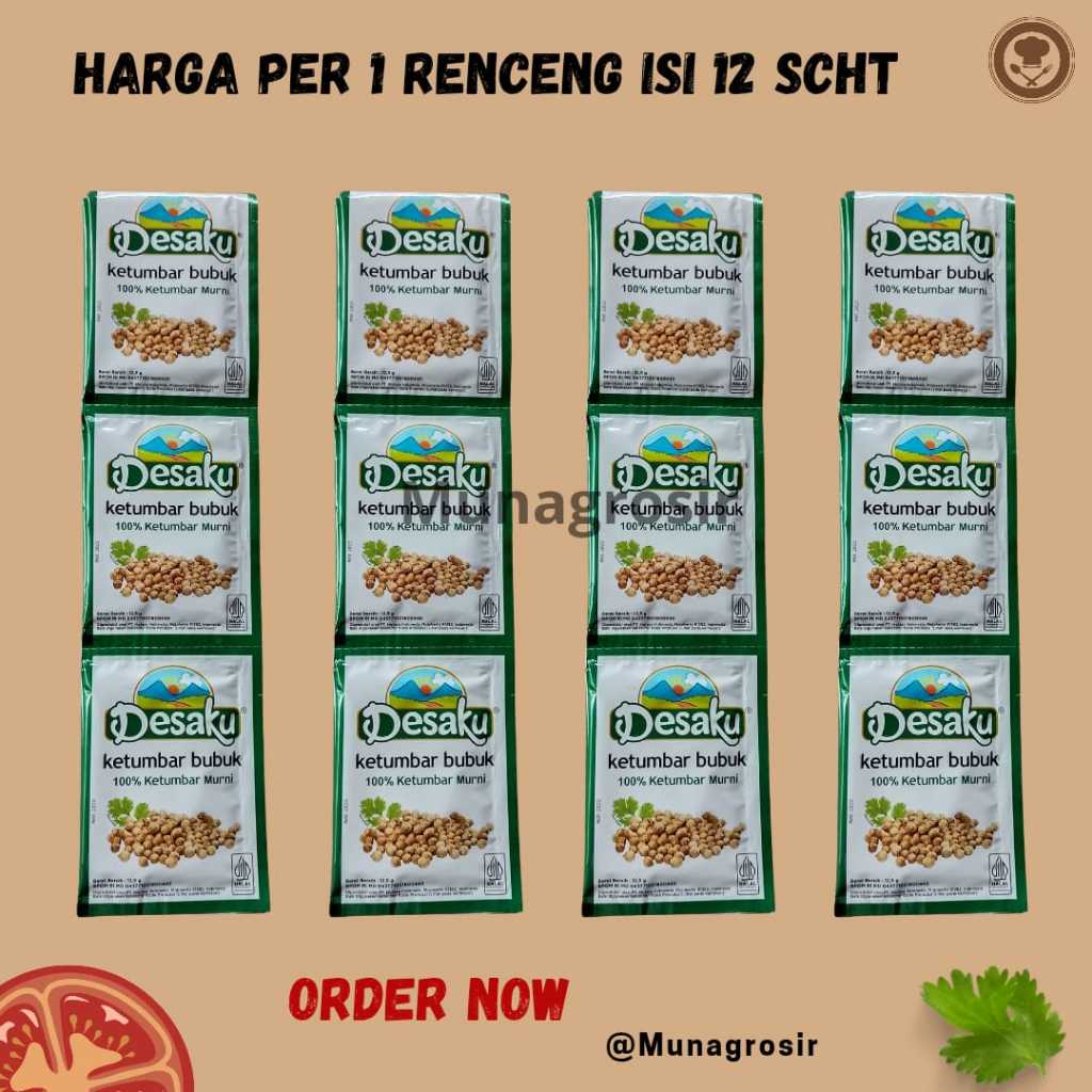 

Desaku Bumbu Powder instan Ketumbar, Kunyit, bawang Putih