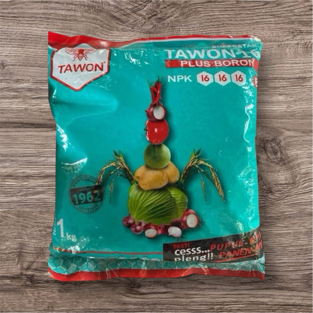 TAWON NPK 16-16-16 PLUS BORON - Pupuk Serbaguna 1kg
