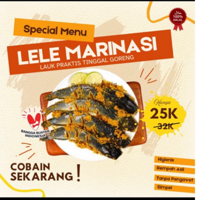 

Ikan Lele Frozen Bumbu Kuning - Isi 4-5pcs Ikan - Lele Pakan Organik