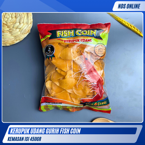 

Kerupuk Udang Fish Coin 450gr | Kerupuk Bulat Gurih Rasa Udang | Siap Goreng & Renyah Maksimal