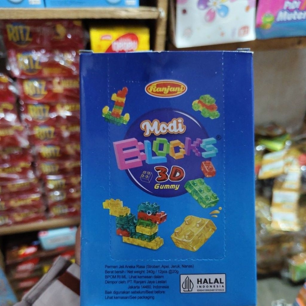 

MODI BLOKS 3D GUMMY ISI 12PCS