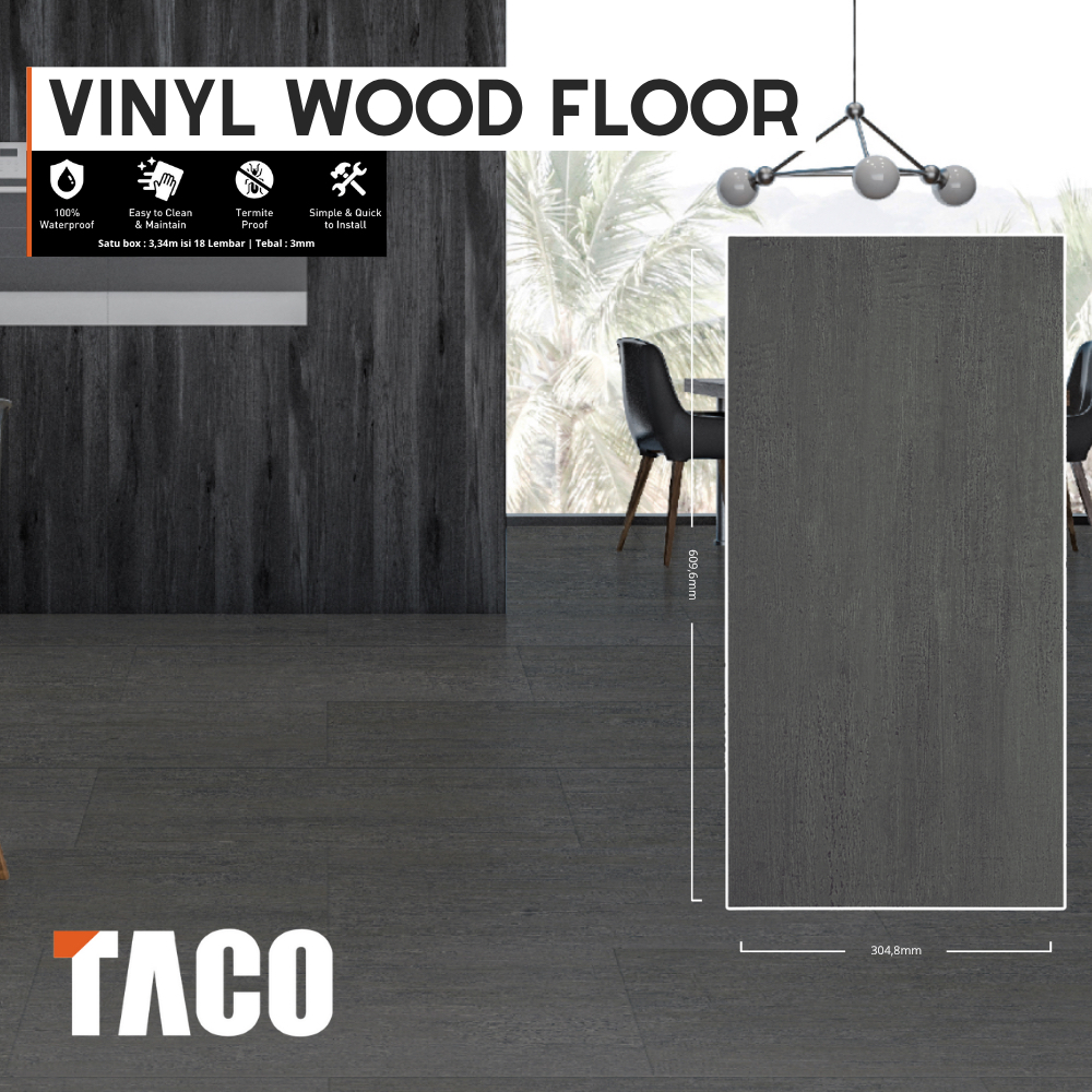 Lantai Vinyl TACO | SPC | Lantai Motif Batu | Lantai Parket | Lantai SPC | SPC Lantai Stone