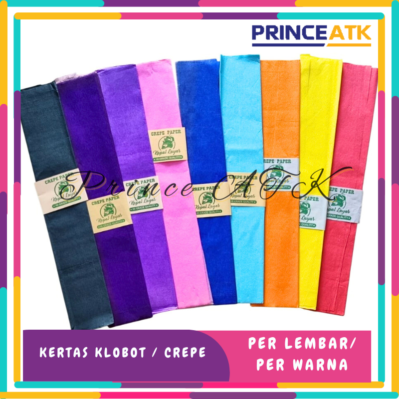 

KERTAS KLOBOT CREPE LEMBARAN WARNA 92x60 cm