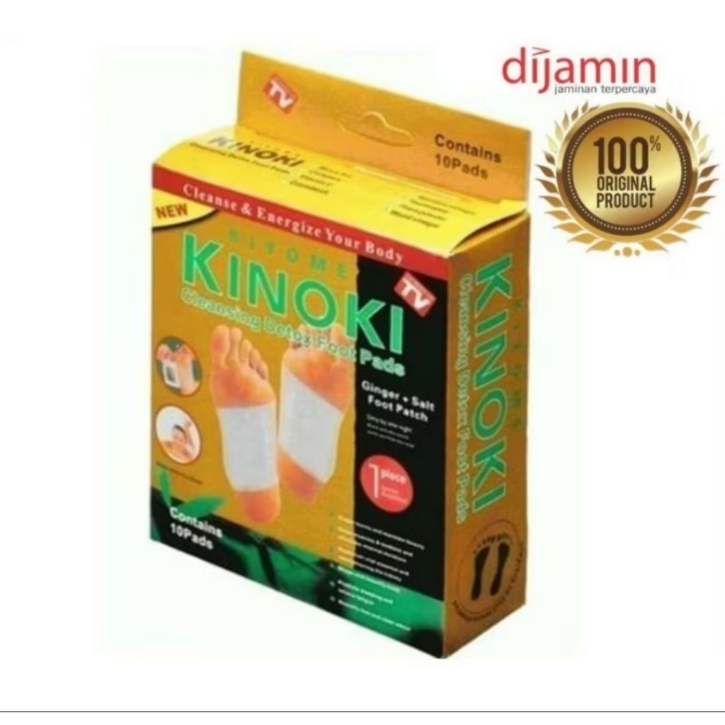 Kinoki Detok isi 10 pcs koyo kaki kinoli Detok gold/ putih koyo penghisap racun