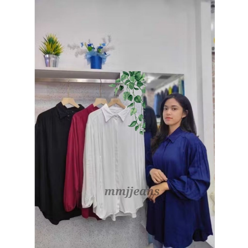 mmjjeans - Kemeja Ciara Blouse Ld 120  Rayon Twill Atasan Wanita
