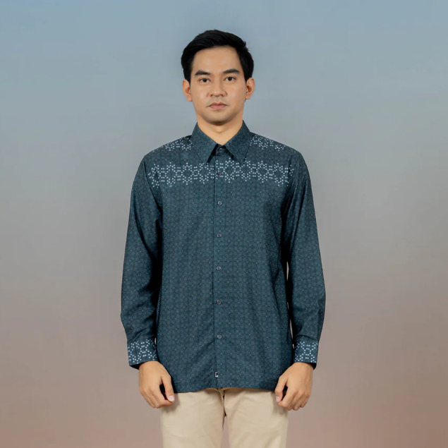 KOKO MARRAKESH ZATTA MEN koko kemeja pria dewasa Lengan panjang baju cowok kemeja