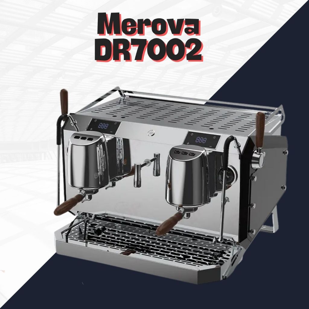 Merova DR7002 Mesin Espresso Triple Boiler Volumetric Hitam