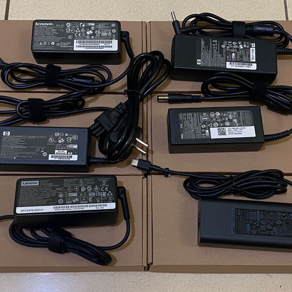 Charger Adaptor Laptop Semua Merk Cocok Untuk Lenovo HP Dell Type-C / USB / Blue Pin