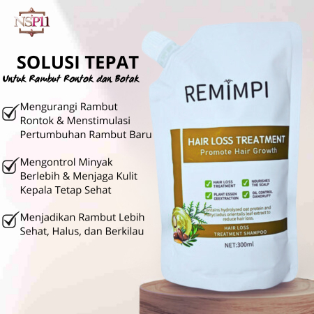 REMIMPI Hair Loss Treatment Shampoo Remimpi Original Penumbuh Rambut Shampo Anti Ketombe