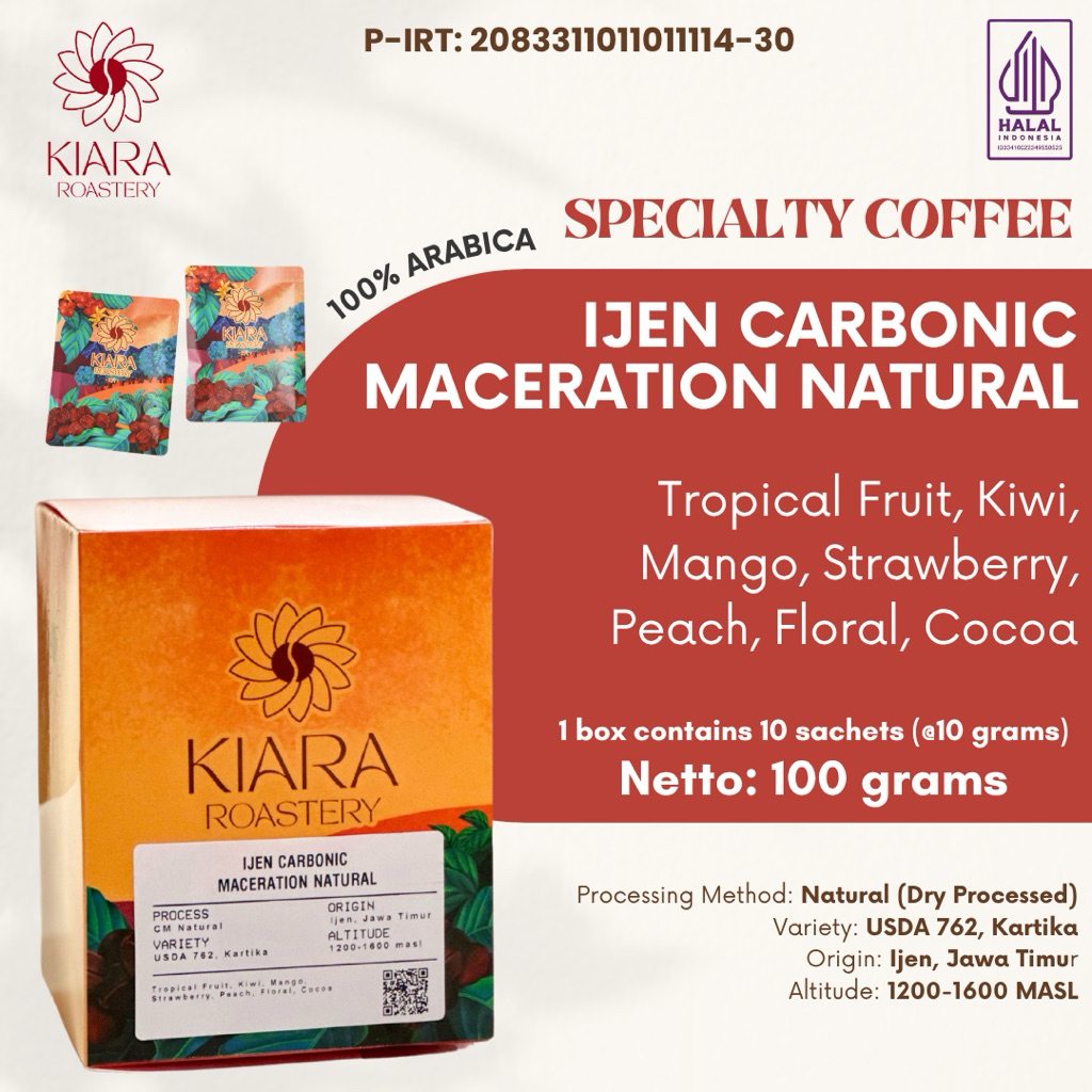 

Ijen Carbonic Maceration Natural Drip Bag | Kiara Roastery