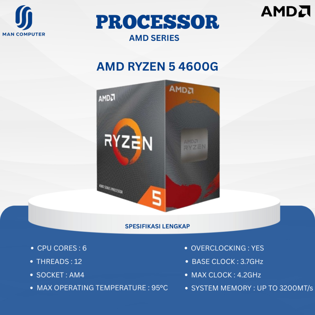 PROCESSOR AMD RYZEN 5 4600G BOX