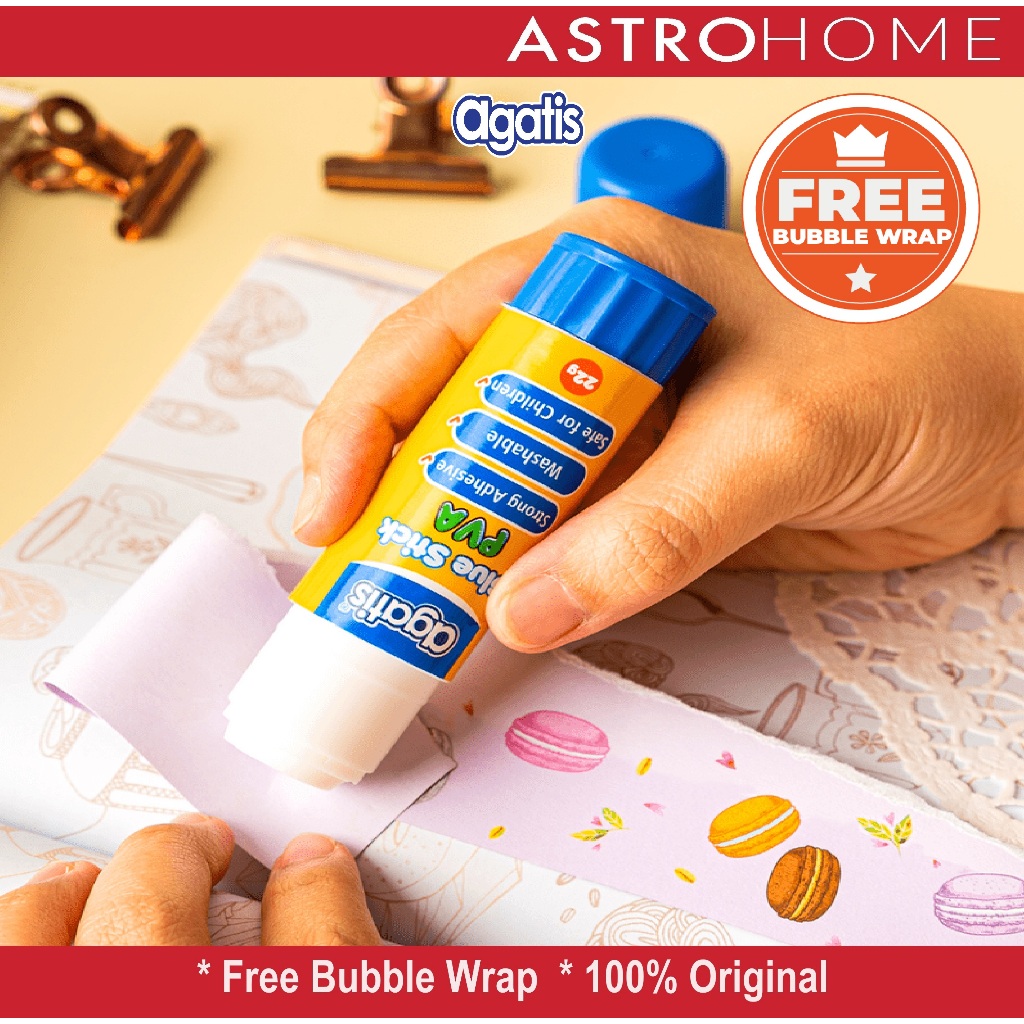 

Agatis Lem Kertas Batangan Eco Stick Glue Batang PVA Non Toxic Aman Untuk Anak 22 gram - Ideal untuk Sekolah dan Kantor
