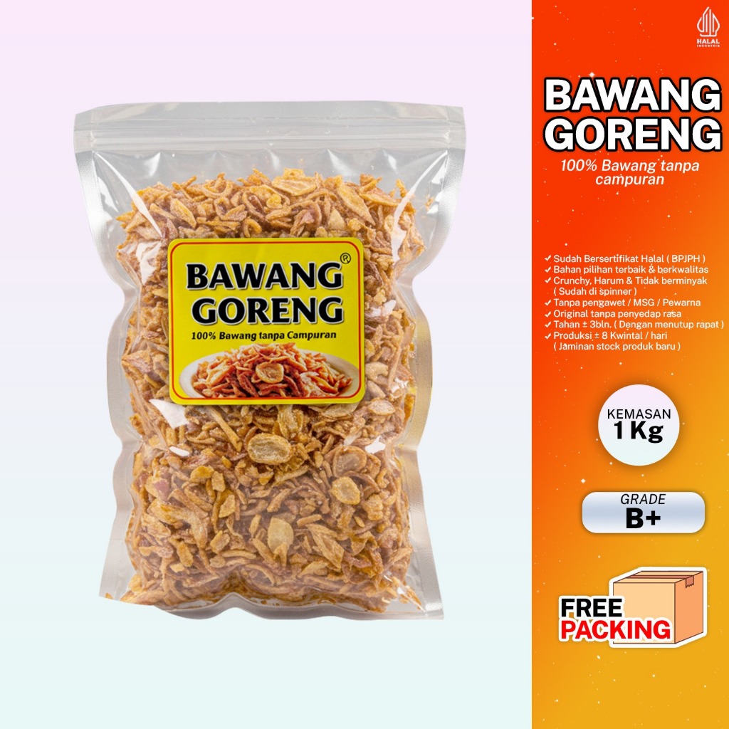 

Bawang Merah Goreng Berat 1Kg Grade B Murah