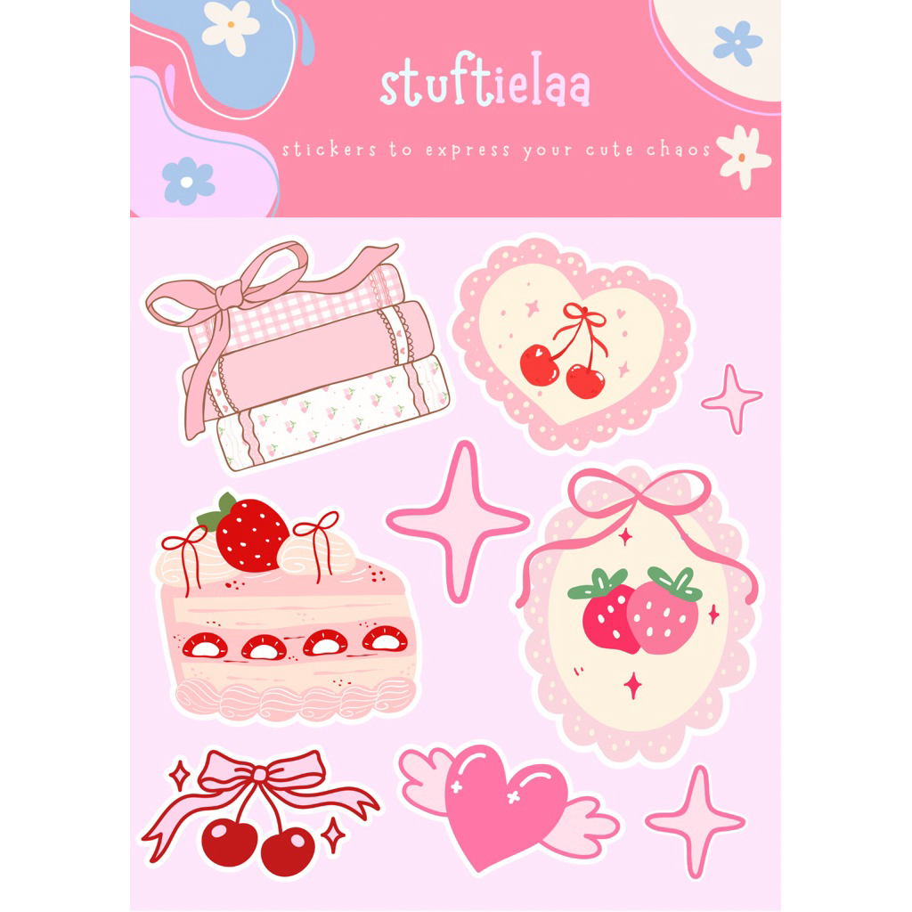 

Stiker Lucu Aesthetic | Stiker Dekorasi Laptop / HP / Buku | Cute Vinyl Sticker
