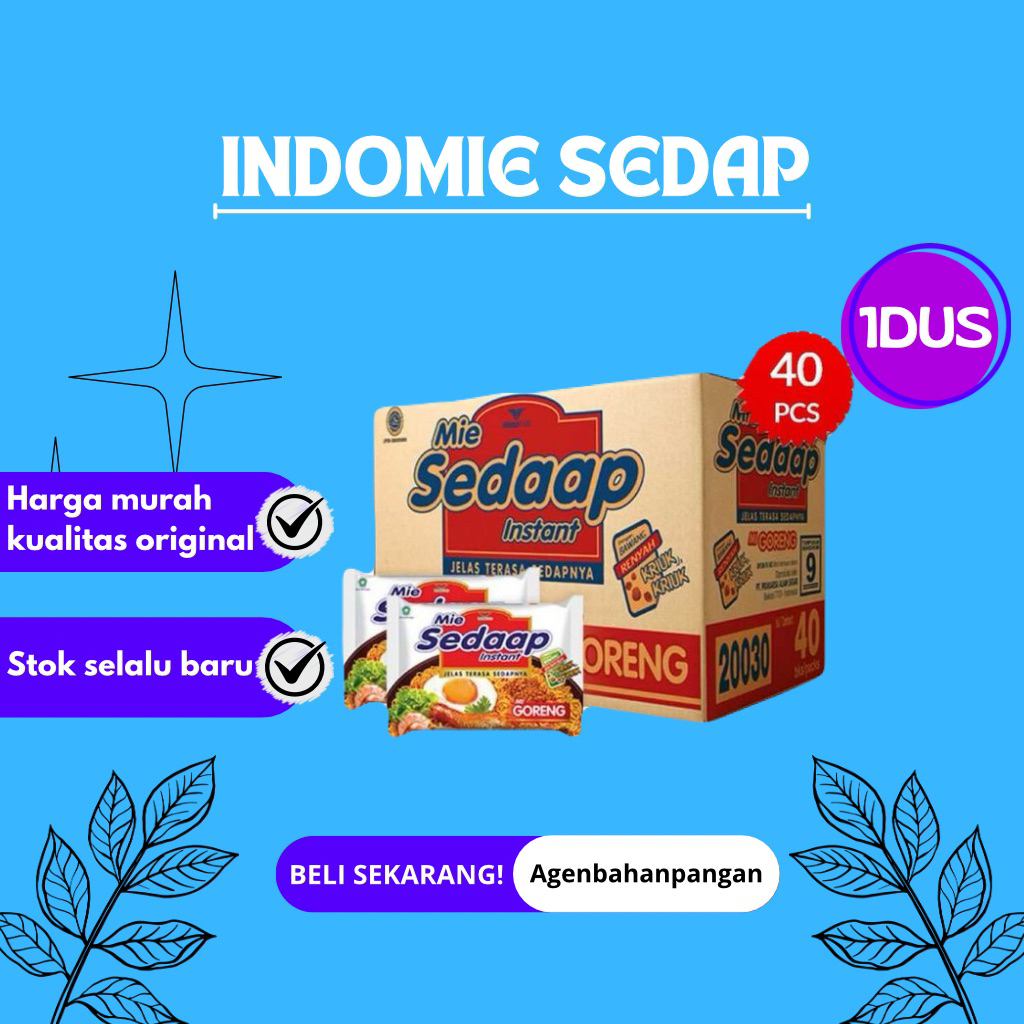 

Mie sedap goreng 1dus isi 40 (termurah edisi promo)