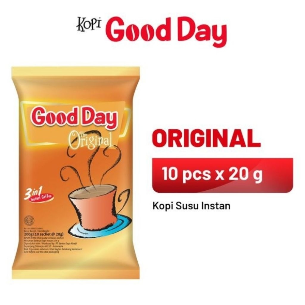 

Good Day Original 1 Pack ( 10 x 20 gr )